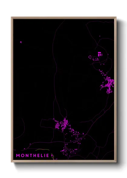 Une affiche de carte sur Monthelie