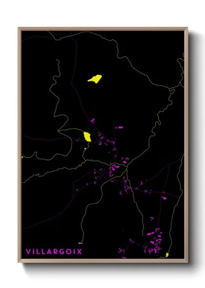 Une affiche de carte sur Villargoix