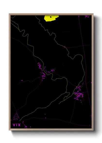 Une affiche de carte sur Vix