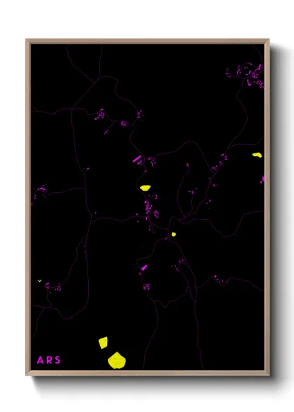 Une affiche de carte sur Ars