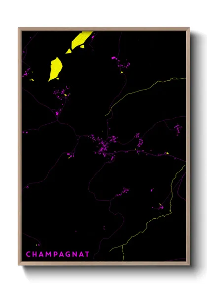 Une affiche de carte sur Champagnat