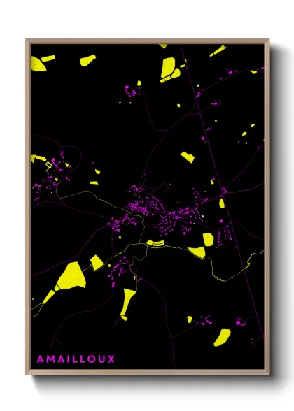 Une affiche de carte sur Amailloux