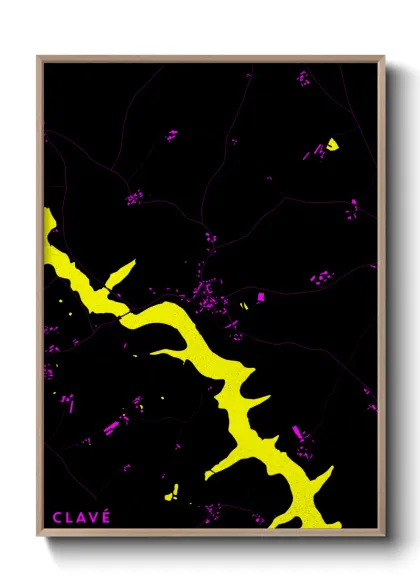 Une affiche de carte sur Clavé