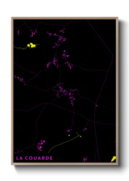 Une affiche de carte sur La Couarde