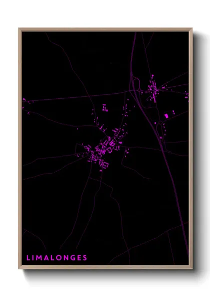 Une affiche de carte sur Limalonges