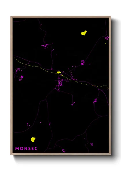 Une affiche de carte sur Monsec