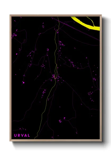 Une affiche de carte sur Urval