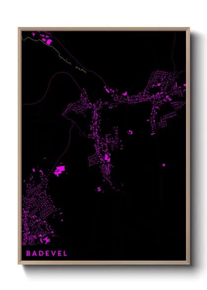 Une affiche de carte sur Badevel