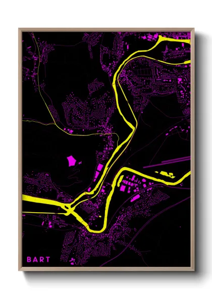 Une affiche de carte sur Bart