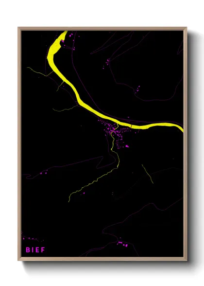 Une affiche de carte sur Bief