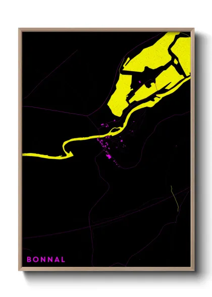 Une affiche de carte sur Bonnal