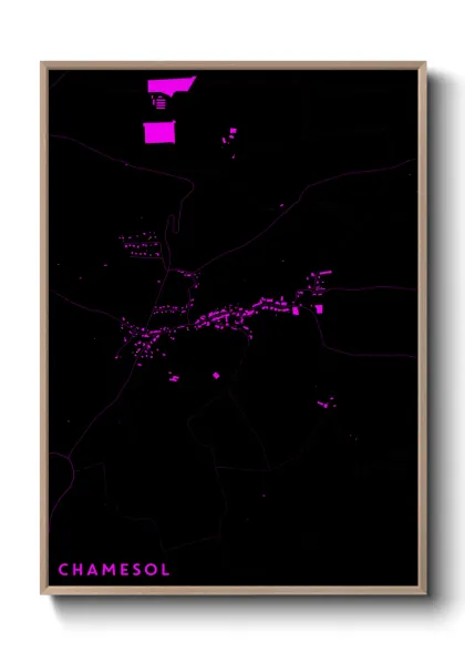 Une affiche de carte sur Chamesol