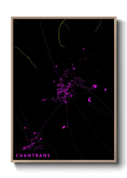 Une affiche de carte sur Chantrans