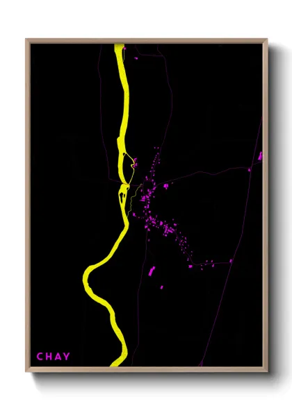 Une affiche de carte sur Chay