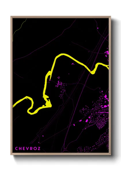 Une affiche de carte sur Chevroz