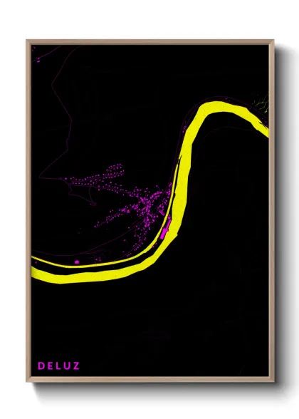 Une affiche de carte sur Deluz
