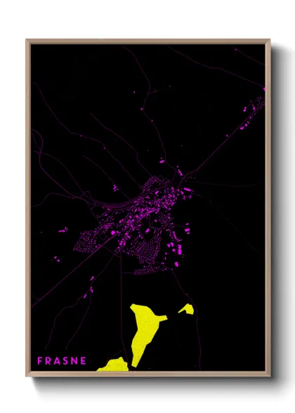 Une affiche de carte sur Frasne