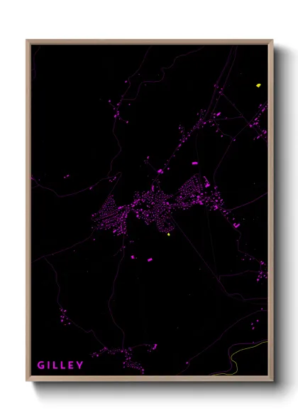 Une affiche de carte sur Gilley