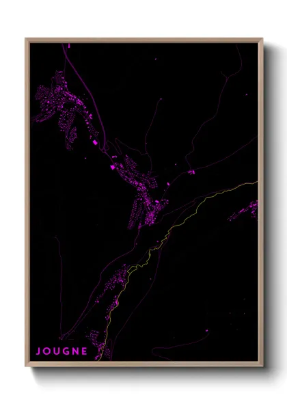 Une affiche de carte sur Jougne