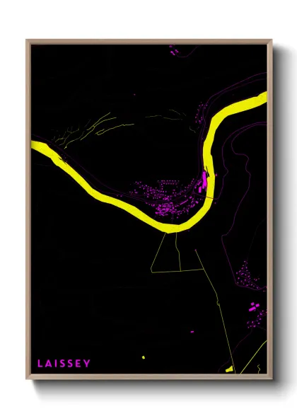 Une affiche de carte sur Laissey