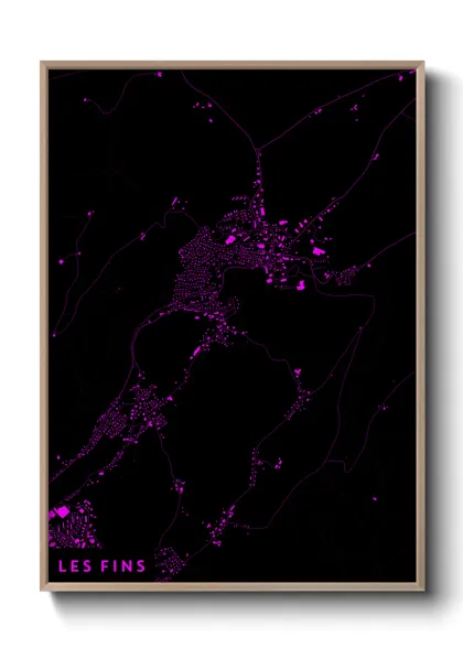 Une affiche de carte sur Les Fins