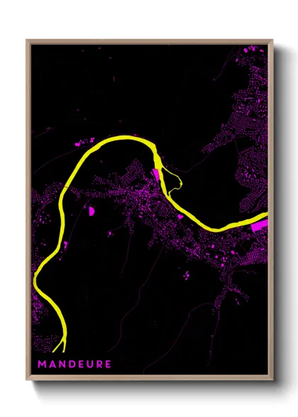 Une affiche de carte sur Mandeure