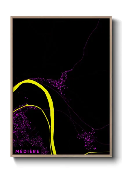 Une affiche de carte sur Médière