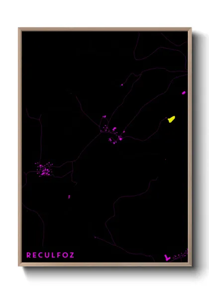 Une affiche de carte sur Reculfoz