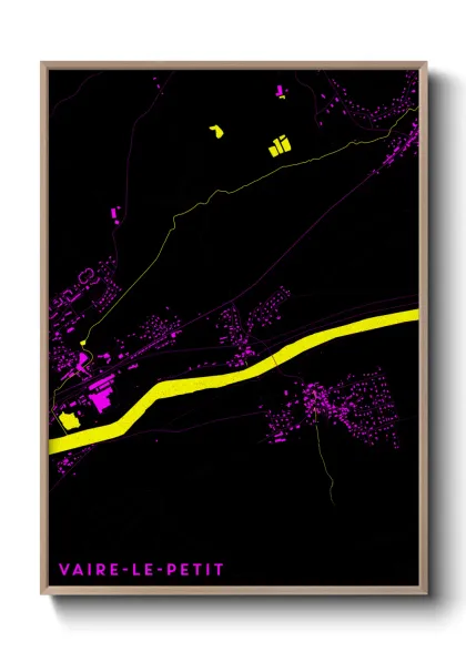 Une affiche de carte sur Vaire-le-Petit