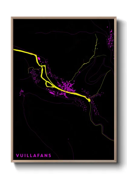 Une affiche de carte sur Vuillafans