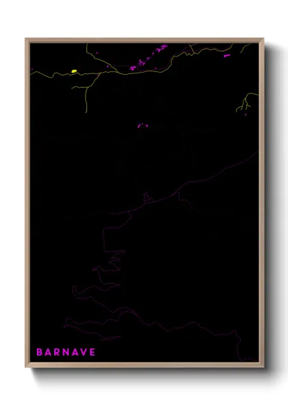 Une affiche de carte sur Barnave