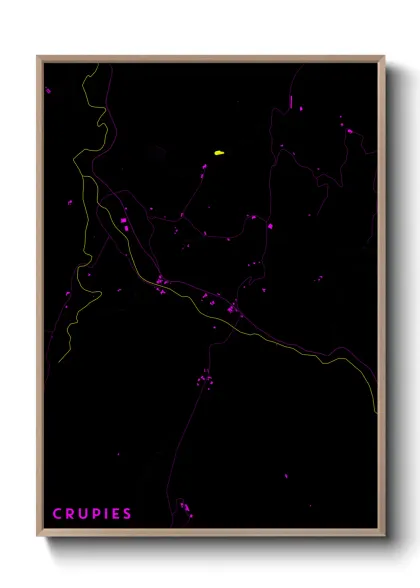 Une affiche de carte sur Crupies