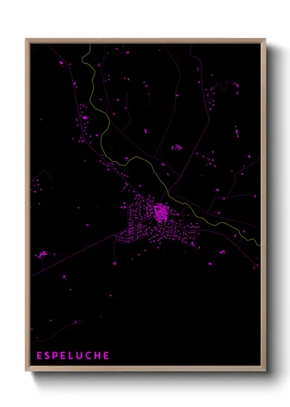 Une affiche de carte sur Espeluche