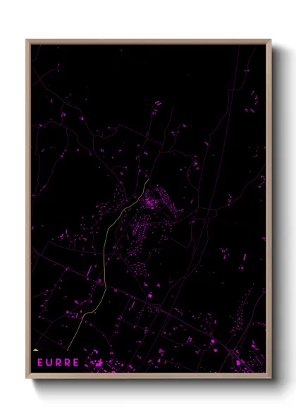 Une affiche de carte sur Eurre