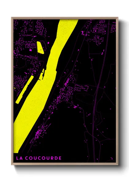 Une affiche de carte sur La Coucourde