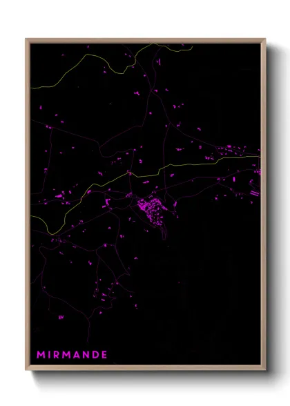 Une affiche de carte sur Mirmande