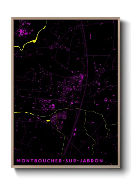 Une affiche de carte sur Montboucher-sur-Jabron