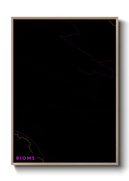 Une affiche de carte sur Rioms