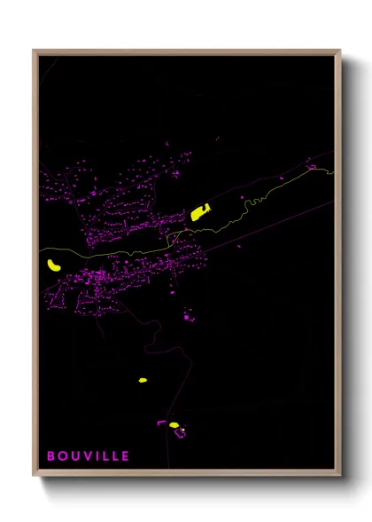 Une affiche de carte sur Bouville