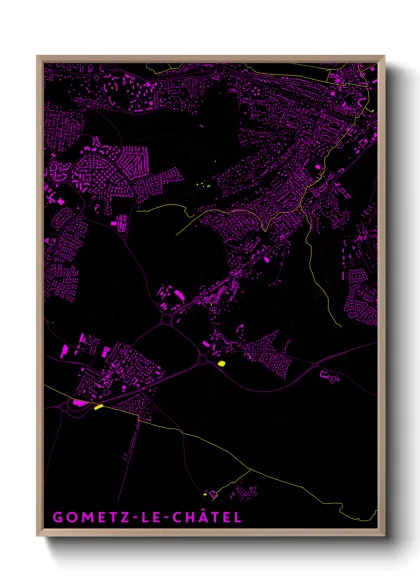 Une affiche de carte sur Gometz-le-Châtel