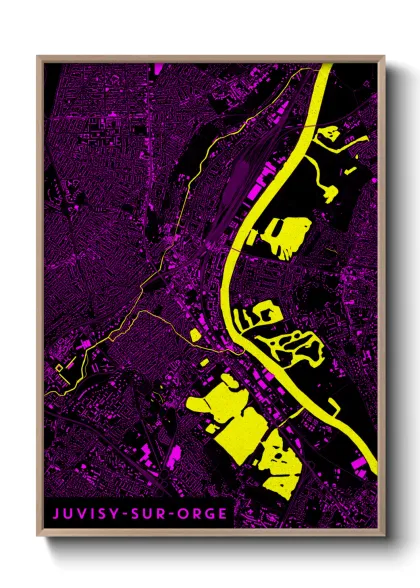 Une affiche de carte sur Juvisy-sur-Orge