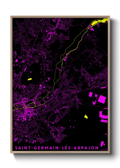 Une affiche de carte sur Saint-Germain-lès-Arpajon
