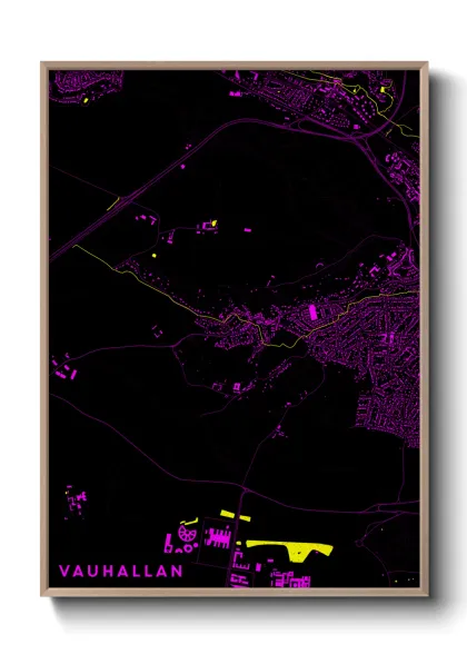 Une affiche de carte sur Vauhallan