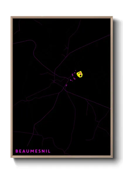 Une affiche de carte sur Beaumesnil