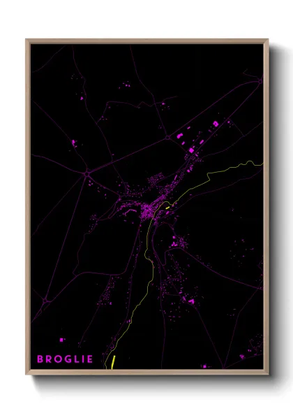 Une affiche de carte sur Broglie