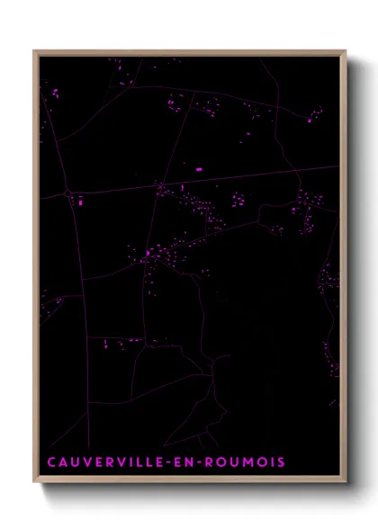 Une affiche de carte sur Cauverville-en-Roumois