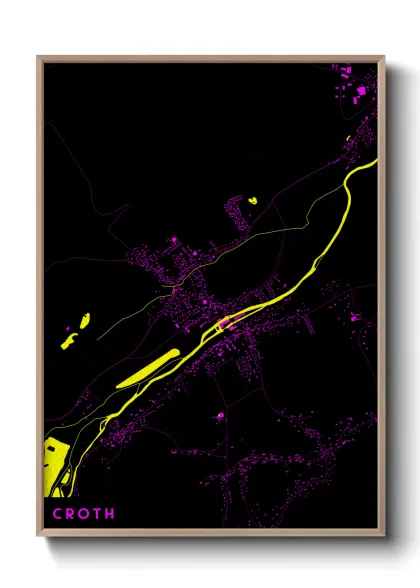 Une affiche de carte sur Croth