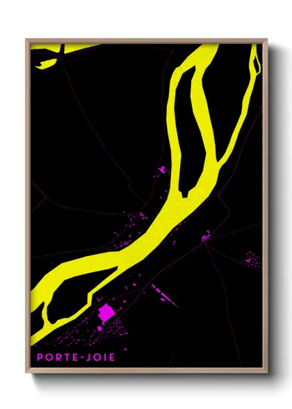 Une affiche de carte sur Porte-Joie