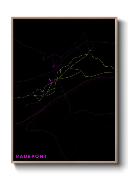 Une affiche de carte sur Radepont