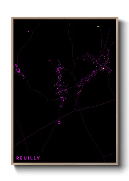 Une affiche de carte sur Reuilly